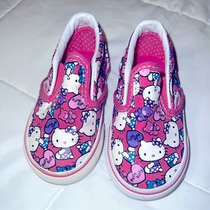 Hello kitty toddler slip on shoes size 4.5
